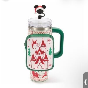Santa Mickey Mouse 30oz holiday stainless steel tumbler